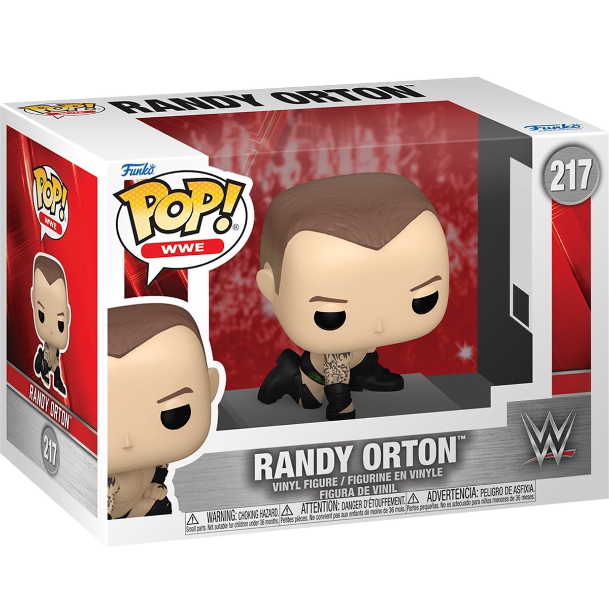 WWE Randy Orton (RKO) Funko Pop! Vinyl Figure #217 — window-box packaging view