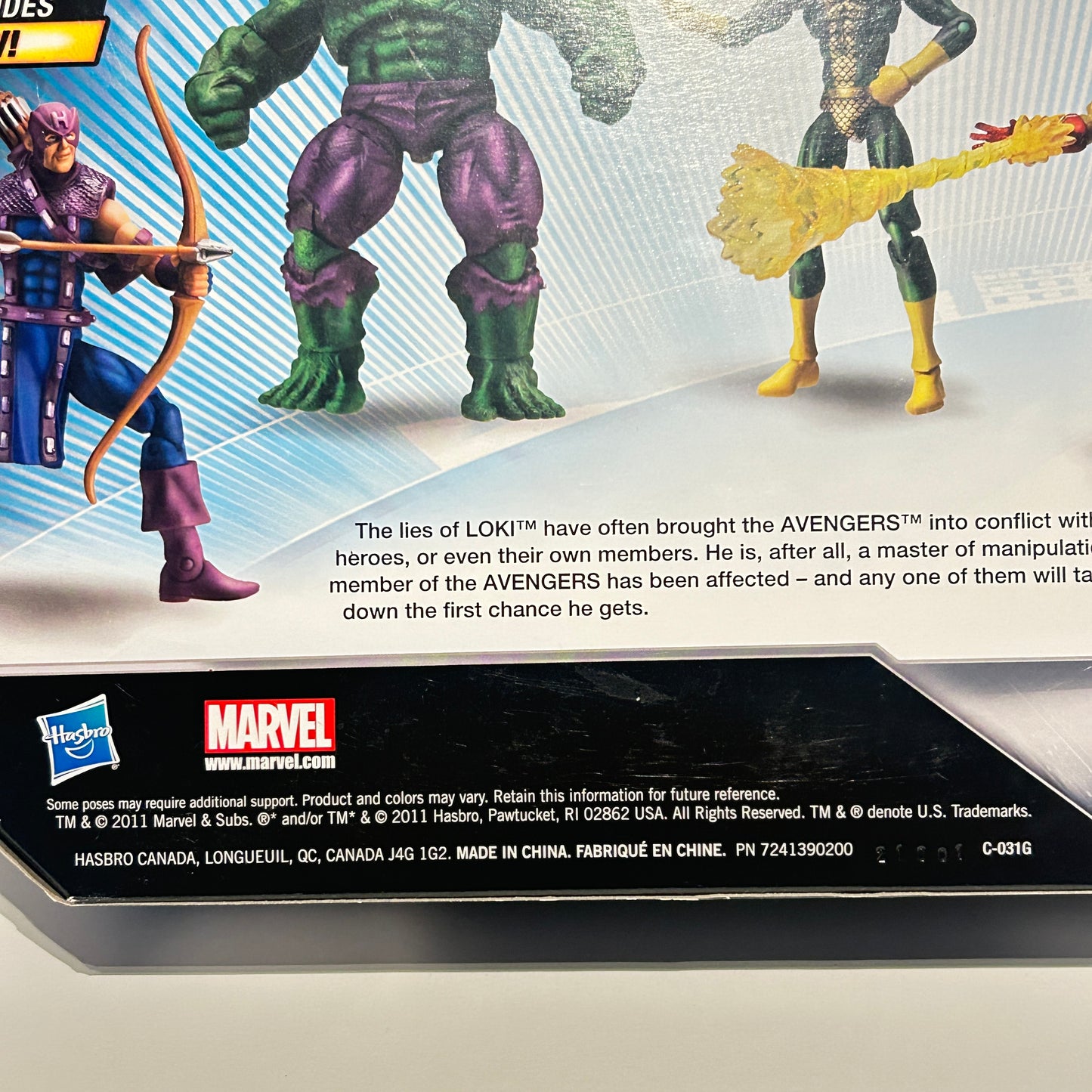 Marvel The Avengers Comic Collection figures Hulk Loki Iron Man Hawkeye Hasbro