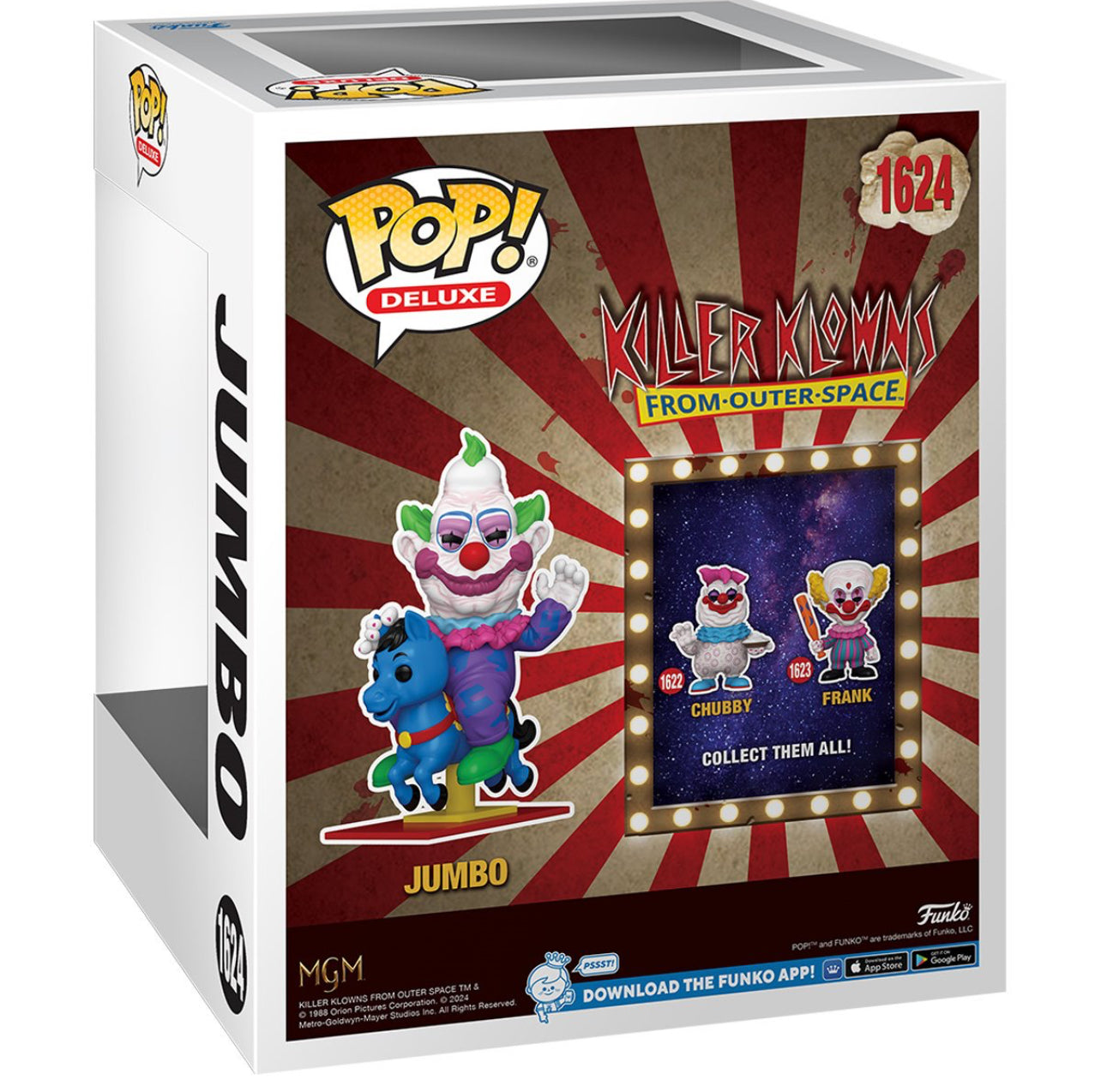 Jumbo Deluxe 1624 Funko Pop Vinyl Figure Killer Klowns From Outer Space Horror