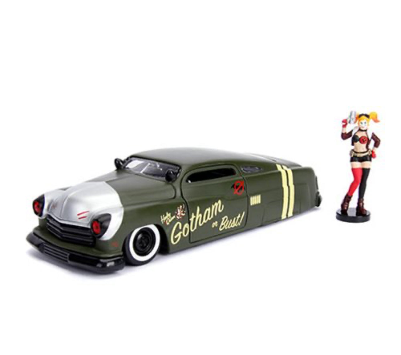 Harley Quinn & 1951 Mercury DC Comics Bombshells Jada 1:24 Die-Cast Gotham