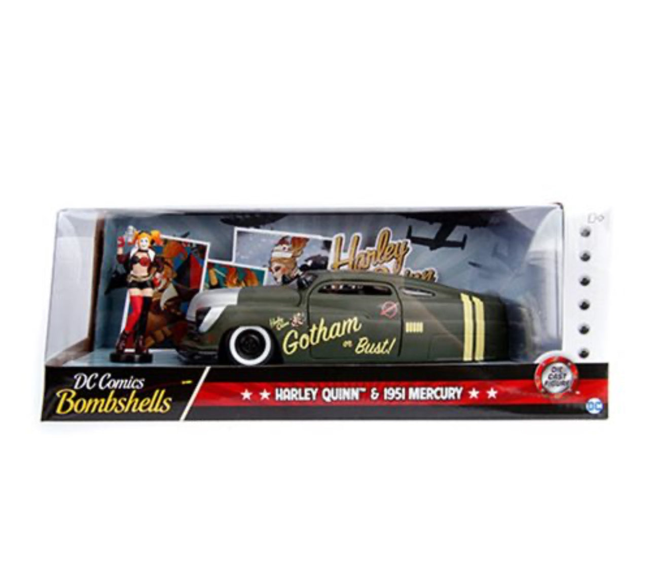 Harley Quinn & 1951 Mercury DC Comics Bombshells Jada 1:24 Die-Cast Gotham