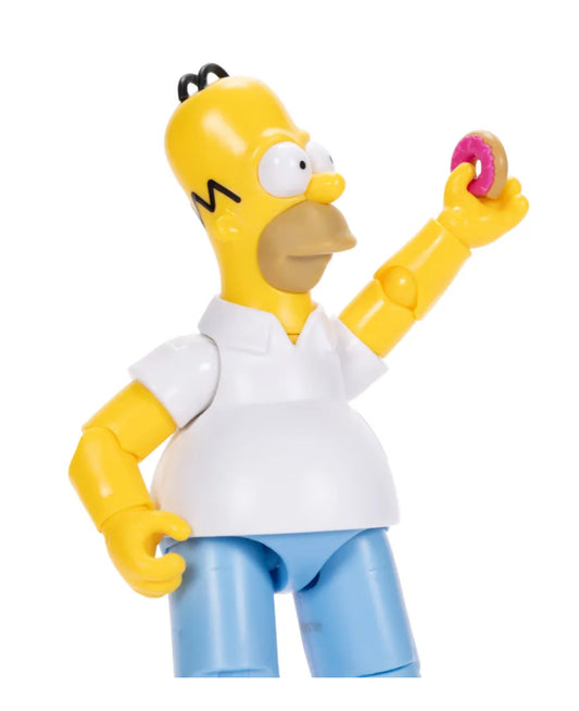 The Simpsons 5-Inch Wave 1 Homer Simpson Action Figure With Donuts