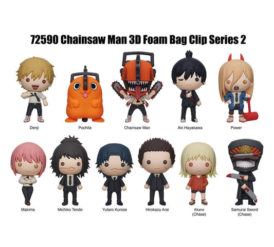 Chainsaw Man Series 2 3D Foam Bag Clip Blind Bag 1 Random Figure Monogram