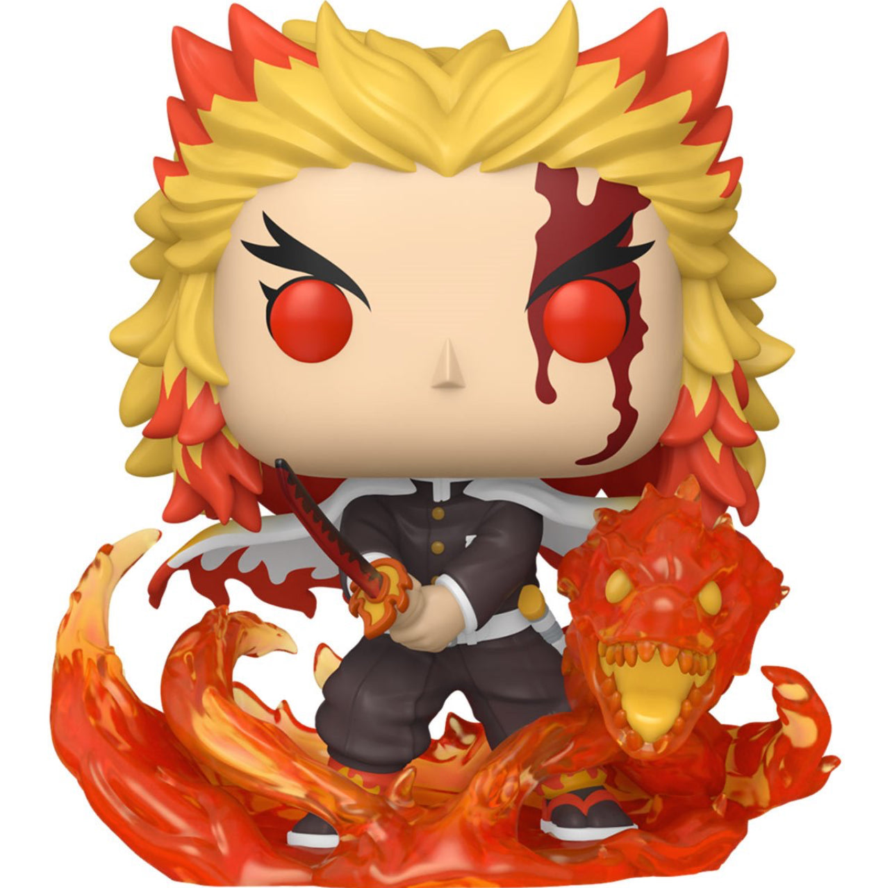 Demon Slayer Kimetsu No Yaiba Kyojuro Rengoku #1856 Funko Pop Premium Edition