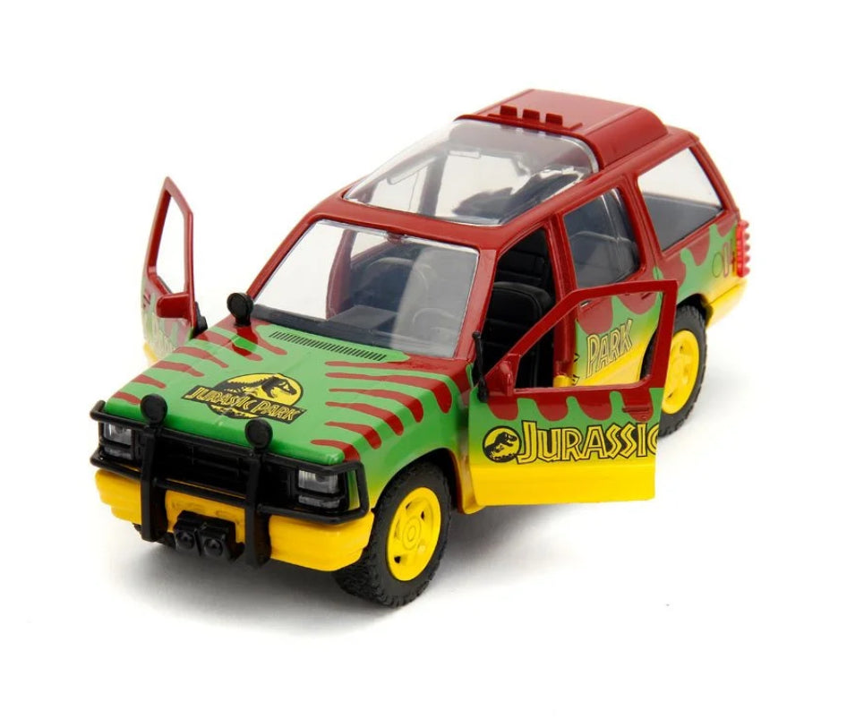 Jada Hollywood Rides Jurassic Park 30th Anniversary Ford Explorer 1/32 Scale