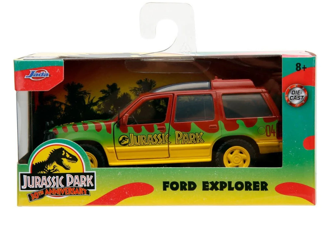 Jada Hollywood Rides Jurassic Park 30th Anniversary Ford Explorer 1/32 Scale