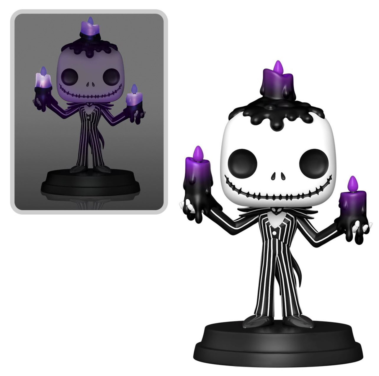 Funko The Nightmare Before Christmas Jack Skellington Halloween Light-Up Super Pop! Vinyl Figure #1501