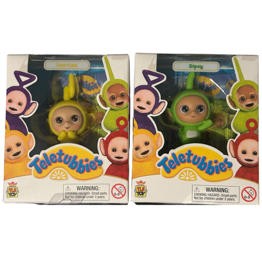 Teletubbies 2.5" Collectible Mini-Figures Rare Chase Set of 4 Glow in the Dark