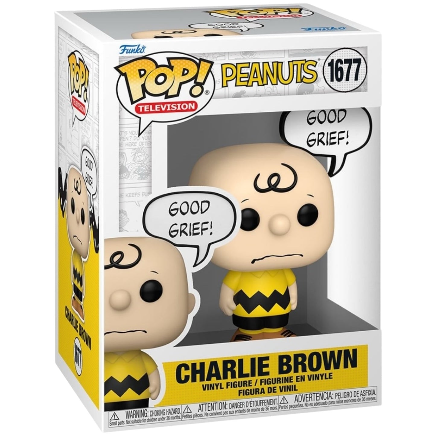 Charlie Brown (Good Grief) #1677 Funko Pop! Television Vinyl Figure Peanuts
