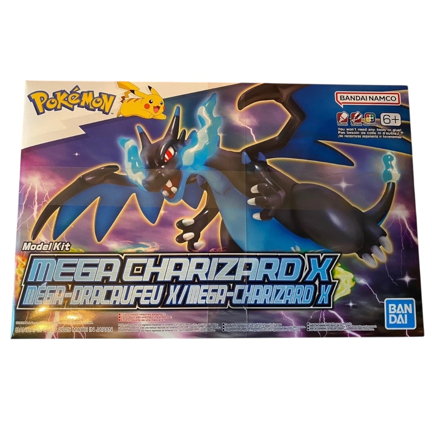 Bandai Pokemon Mega Charizard X Model Kit Hobby New Dragon Display Figure
