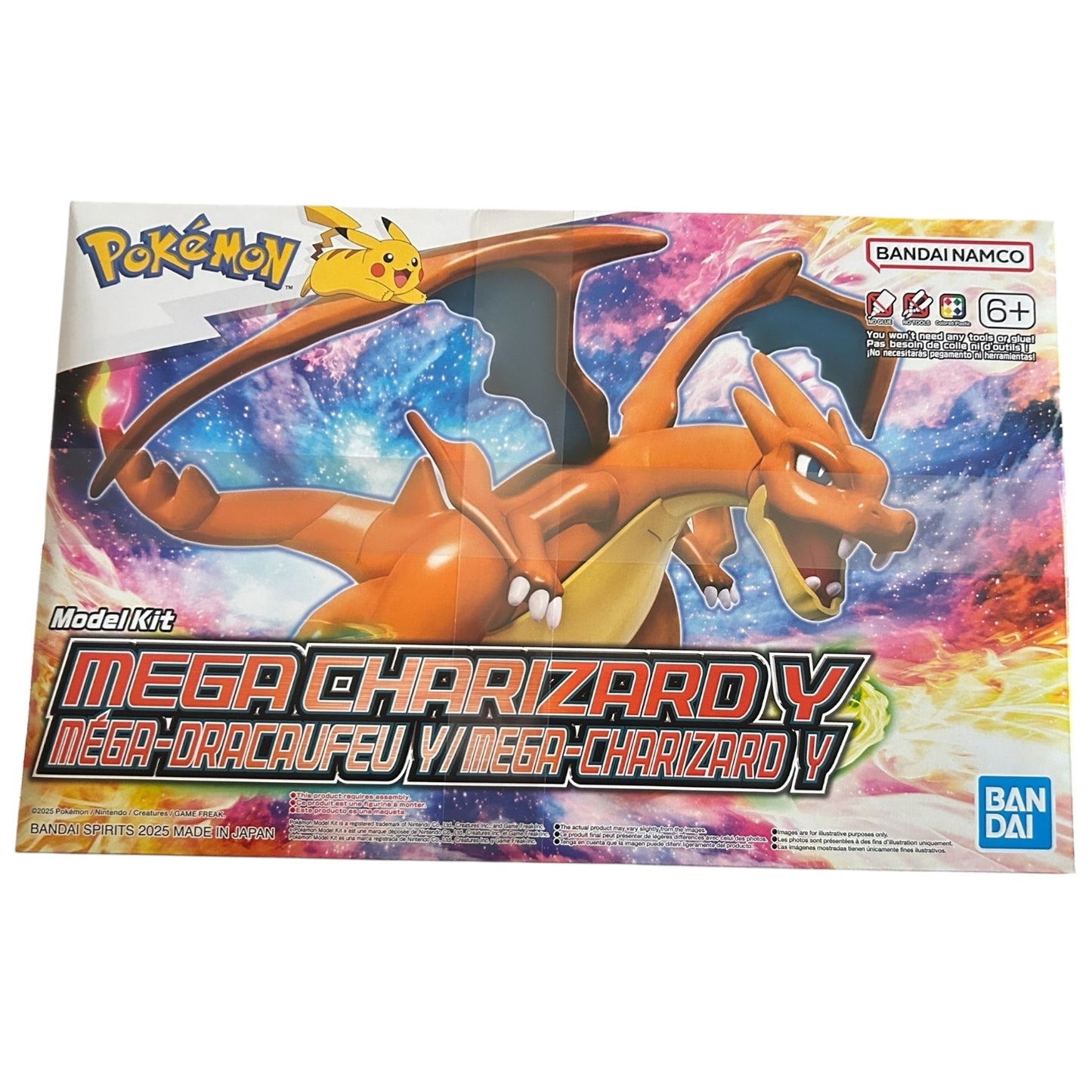 Mega Charizard Y Pokémon Plastic Model Kit Bandai Namco Dragon New Display Figgure