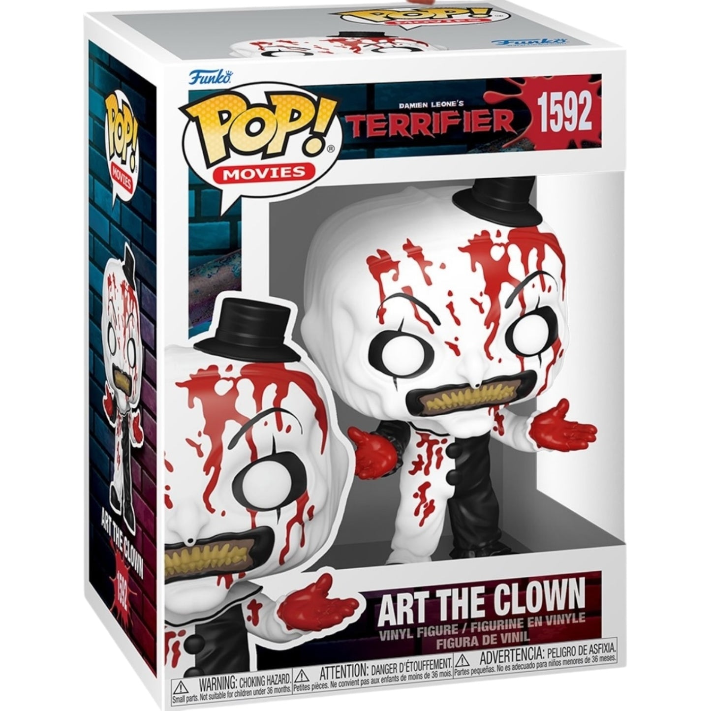 Terrifier Art The Clown Bloody #1592 Funko Pop Movies Horror Slasher Thriller