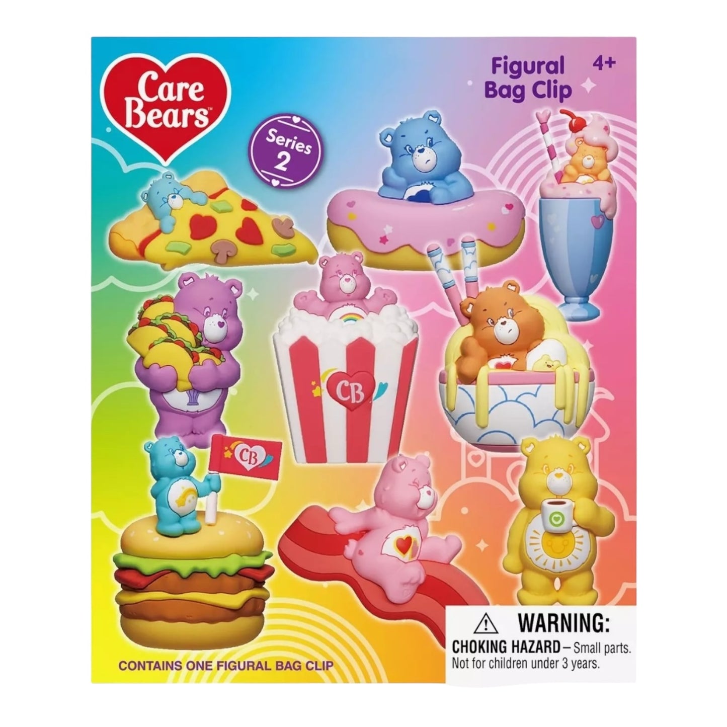 Care Bears X Food 3D Figural Bag Clip Series 2 Monogram 1 piece Random Blind Bag