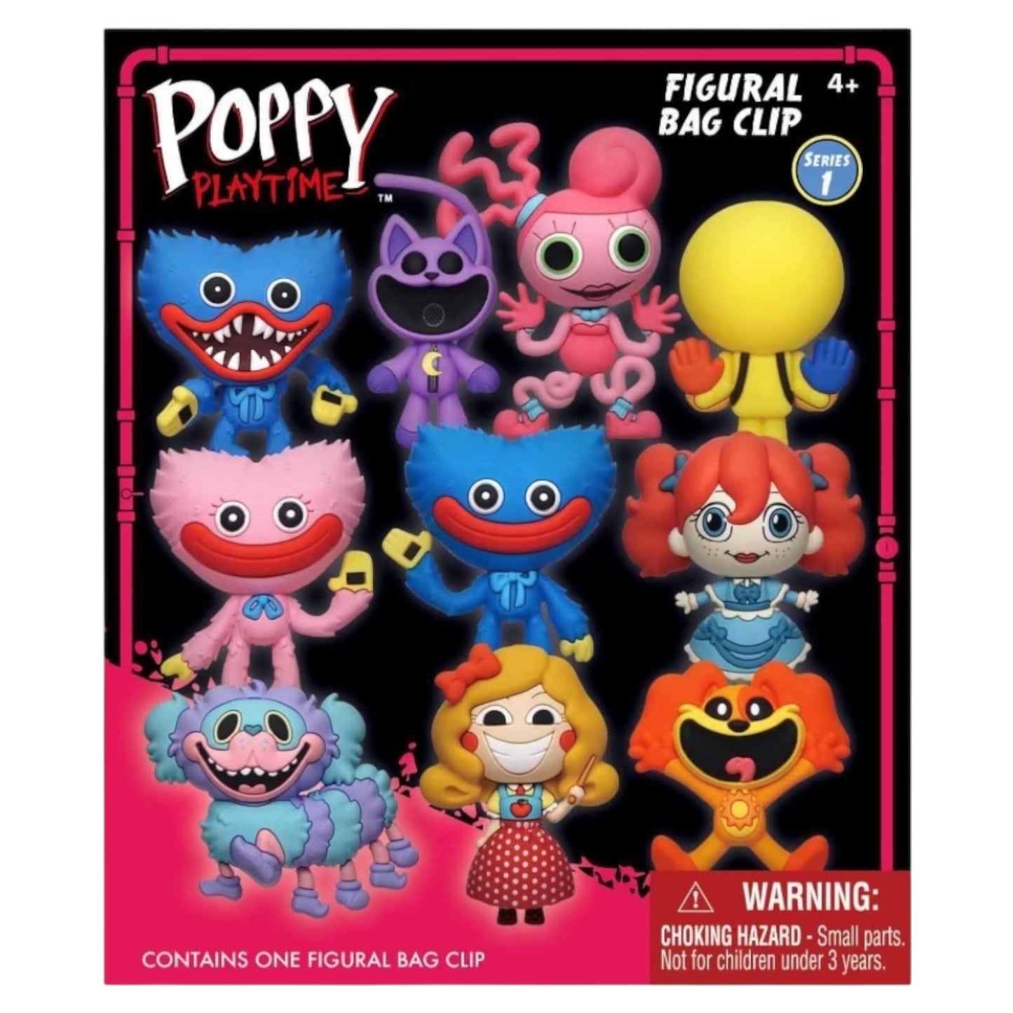 Poppy Playtime Series 1 Figural Bag Clip Blind Bag 1 Random Fig Monogram Game