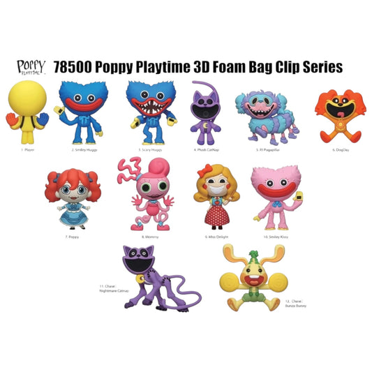 Poppy Playtime Series 1 Figural Bag Clip Blind Bag 1 Random Fig Monogram Game