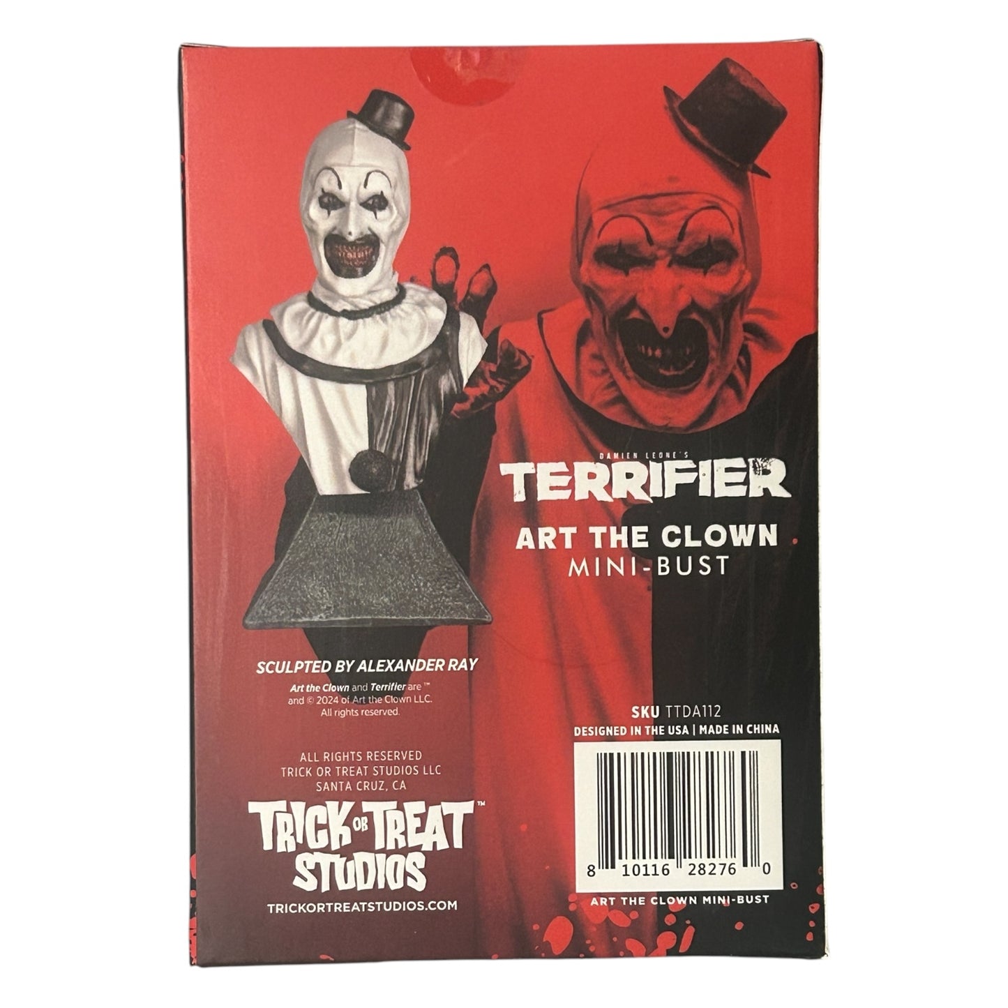 Terrifier Art The Clown Mini Bust Statue by Trick or Treat Studios About 5"