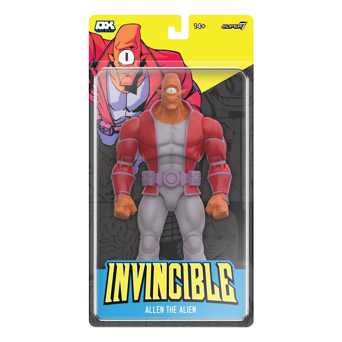 Invincible Deluxe Allen the Alien Action Figure — front carded packaging