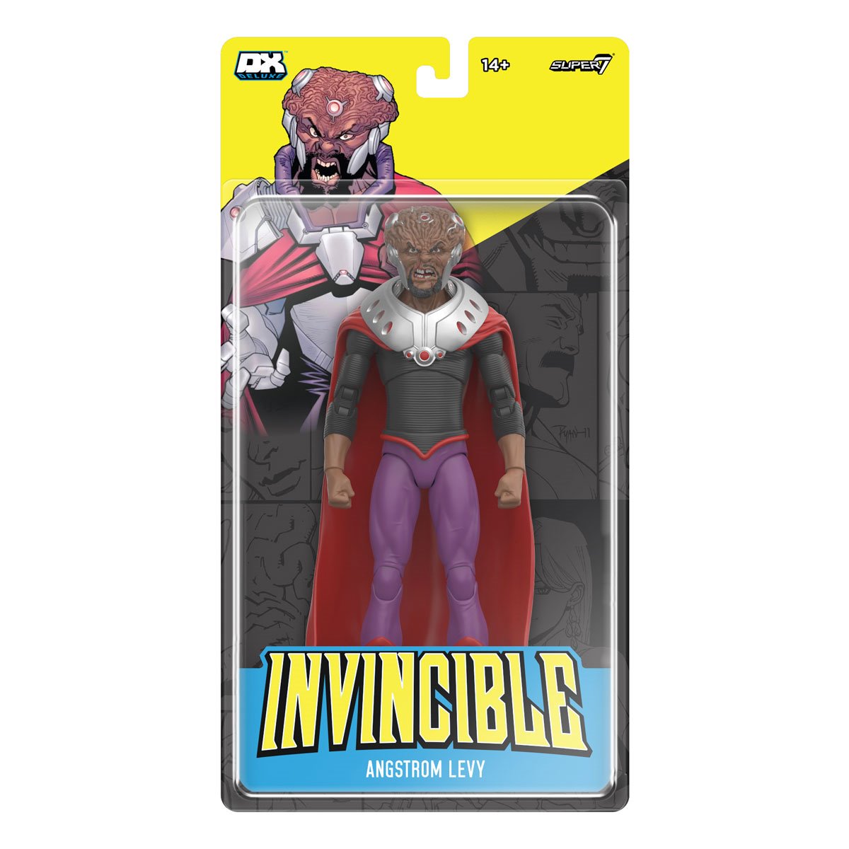 Invincible Deluxe Angstrom Levy Action Figure — front carded packaging