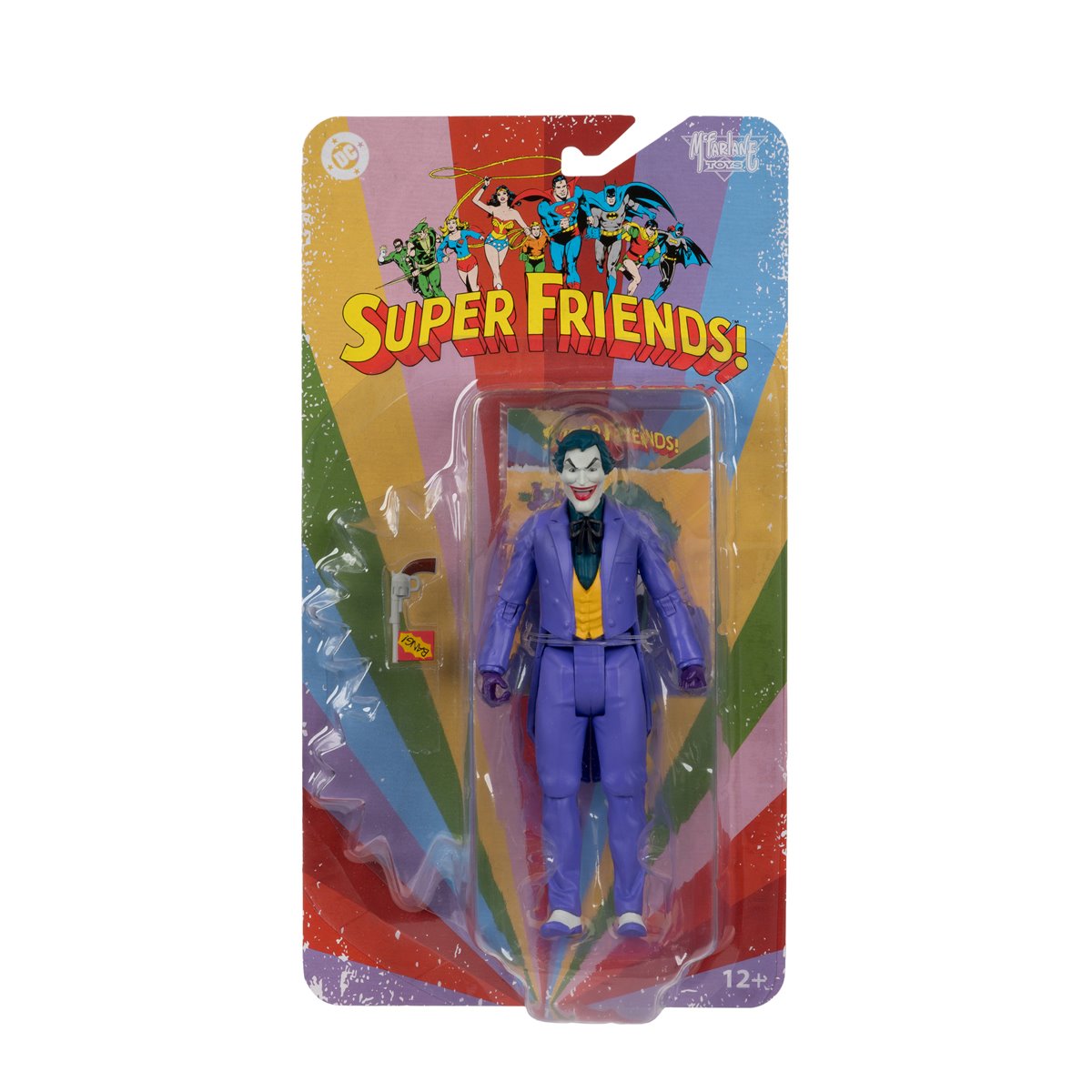 DC Retro Wave 17 Super Friends The Joker 6-Inch Scale Action Figure — Super Friends Joker DC Retro Wave 17 figure, front blister-card packaging