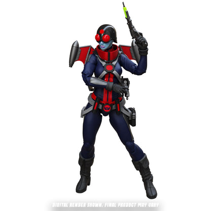 Epic H.A.C.K.S. Mercy Zaleska: Vampiron Secret Service 6-Inch Action Figure — Figure with included alternate head holding one blaster raised