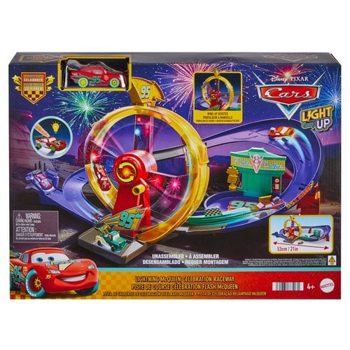 Cars Race to Celebrate Lightning McQueen Celebration Raceway Playset