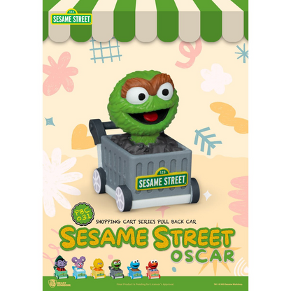 Sesame Street Shopping Cart Pull Back Car Series PBC-031 Blind Box Vehicles