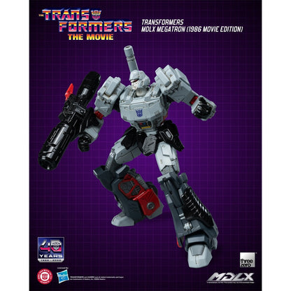 Transformers Megatron 1986 Movie Edition MDLX Action Figure — Dynamic full-body pose with fusion cannon