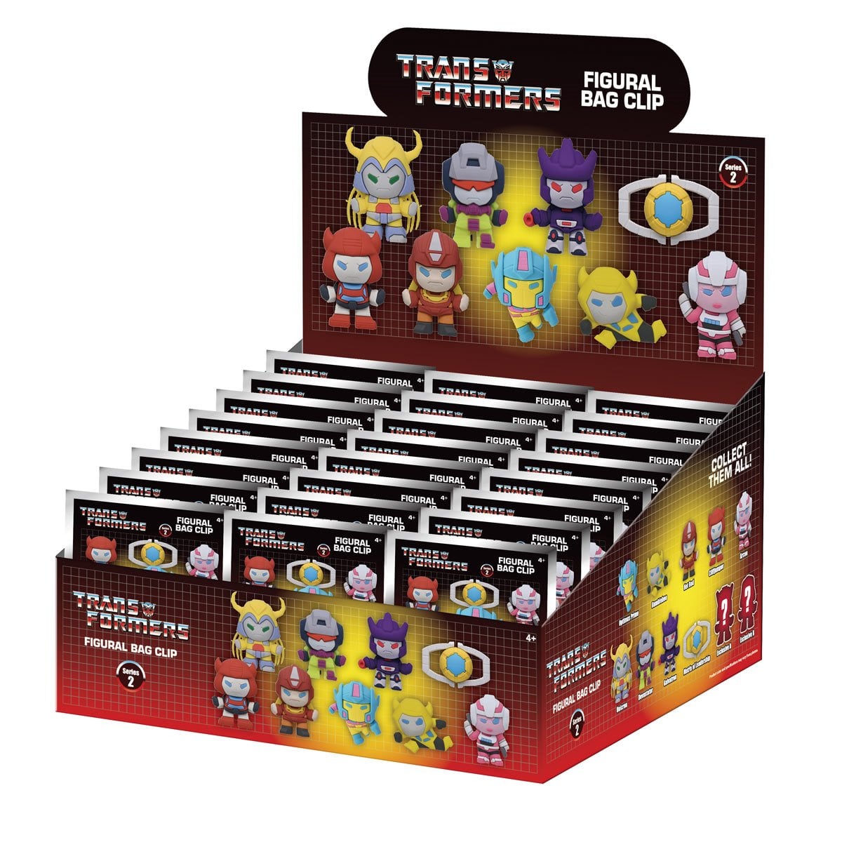Transformers Series 2 3D Foam Bag Clip Display Case of 24
