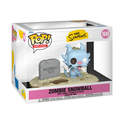 The Simpsons Zombie Snowball Deluxe Funko Pop! Vinyl Figure #1949 — The Simpsons Zombie Snowball Deluxe Funko Pop 1949, front window-box packaging