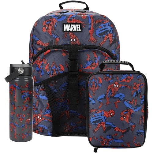 Spider-Man Classic All Over Print Backpack 3-Piece Set