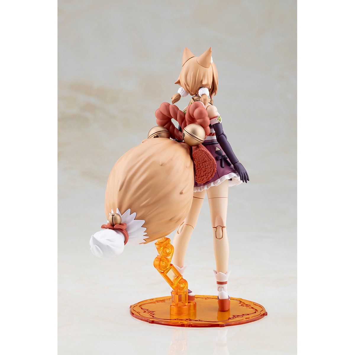 Arcanadea Yukumo (First Engage Vesion) Model Kit — Rear three-quarter view showing tail and display stand