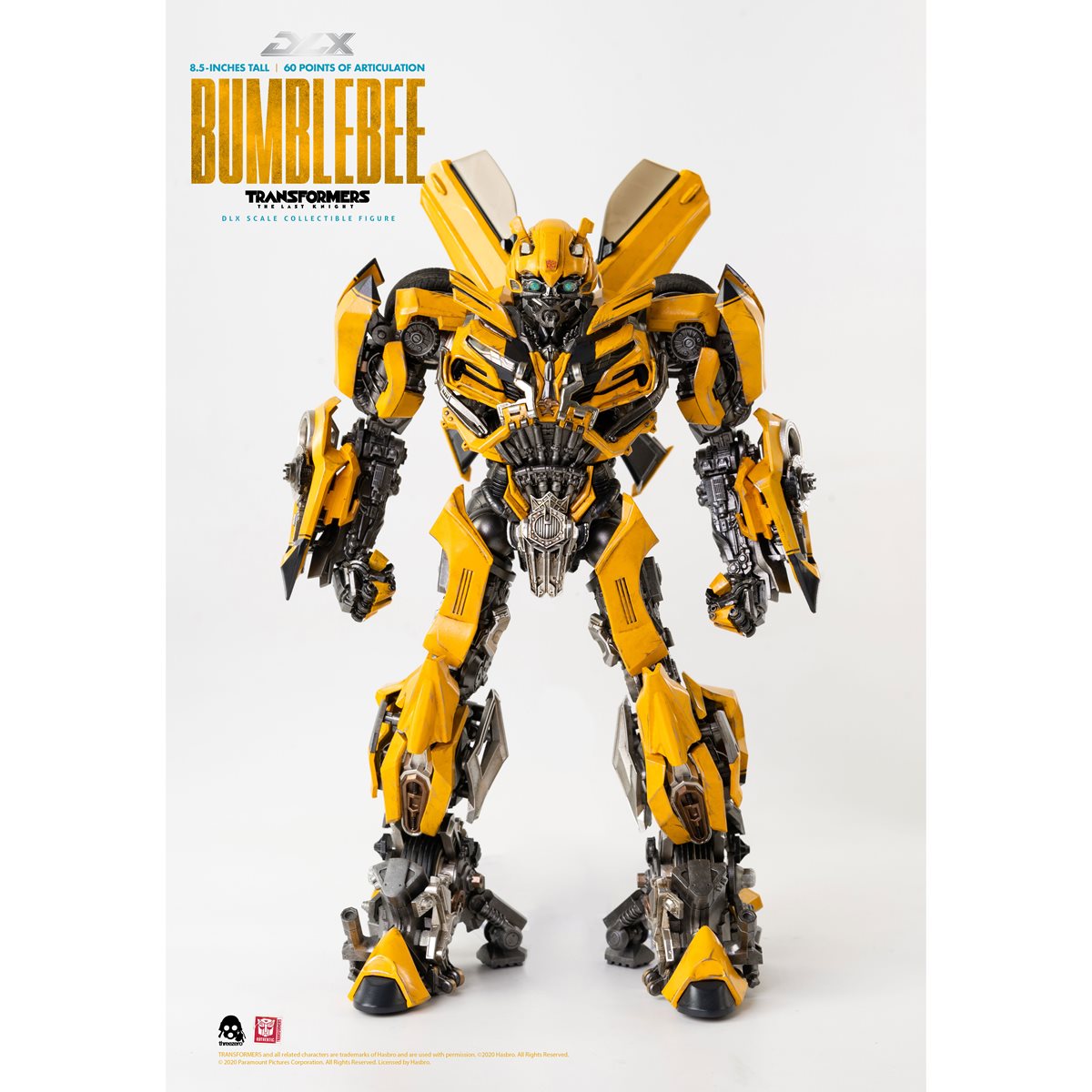 Transformers: The Last Knight Bumblebee DLX Action Figure — full front standing view