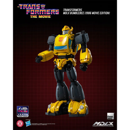 Transformers Bumblebee 1986 Movie Edition MDLX Action Figure — Standing three-quarter view with standard head
