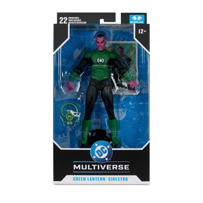 DC Multiverse Wave 31 Green Lantern Sinestro Green Lantern Corps 1 7-Inch Scale Action Figure — Green Lantern Sinestro, front window-box packaging