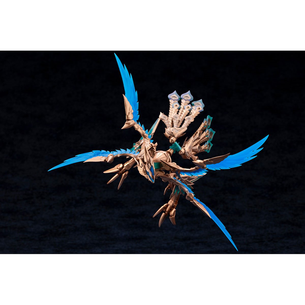 Arcanadea XenoAlma Orage Pavorea Model Kit — Monster Mode angled flying pose viewed from above
