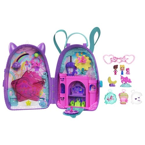Polly Pocket Unicorn Travel Backpack Playset