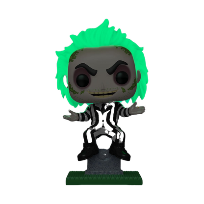 Beetlejuice on Tombstone Glow-in-the-Dark Funko Pop! Plus Vinyl Figure #1757 – Entertainment Earth Exclusive