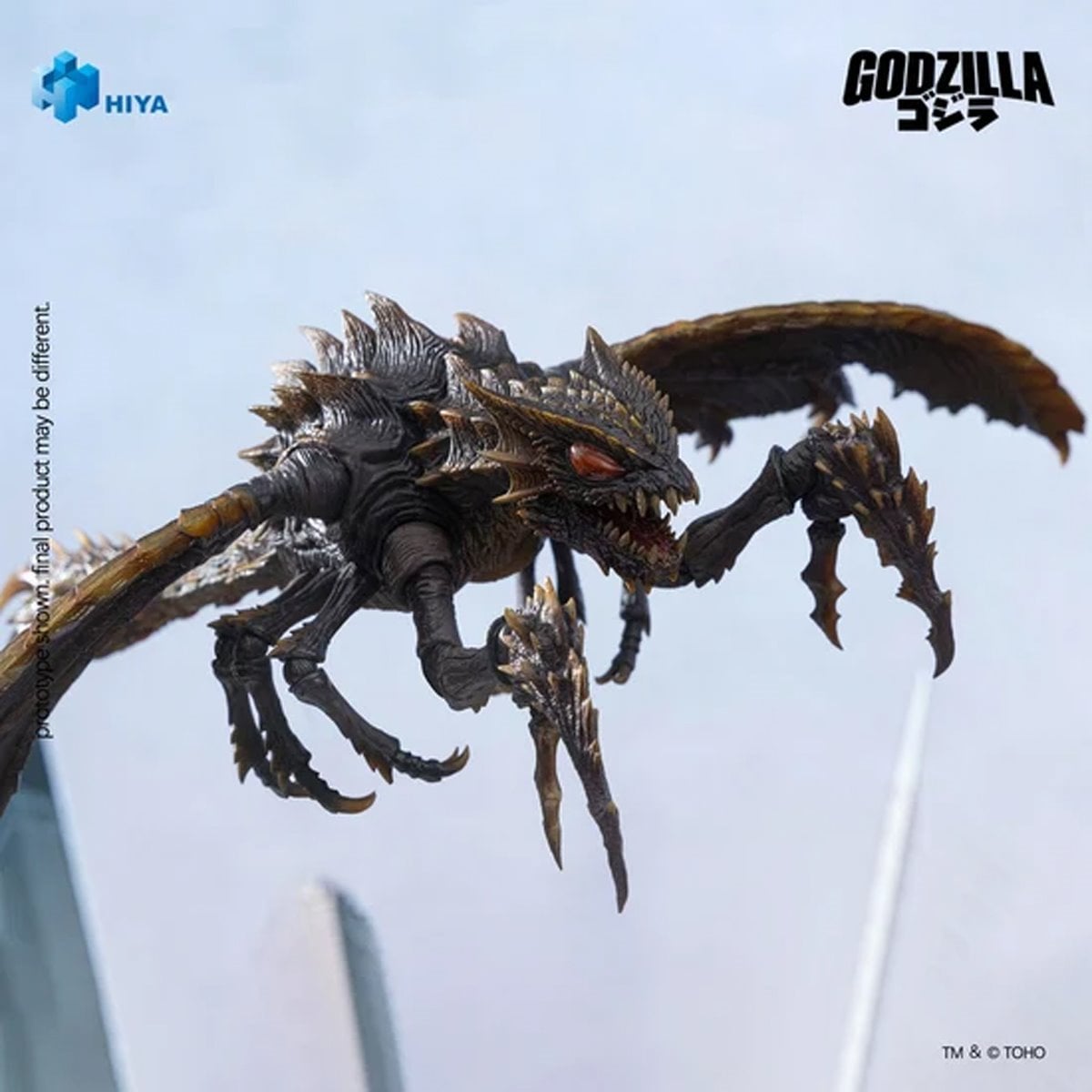 Godzilla vs. Megaguirus 2000 Megaguirus Exquisite Basic Series None Scale 9 3/4-Inch Action Figure — Head and forelimb close-up