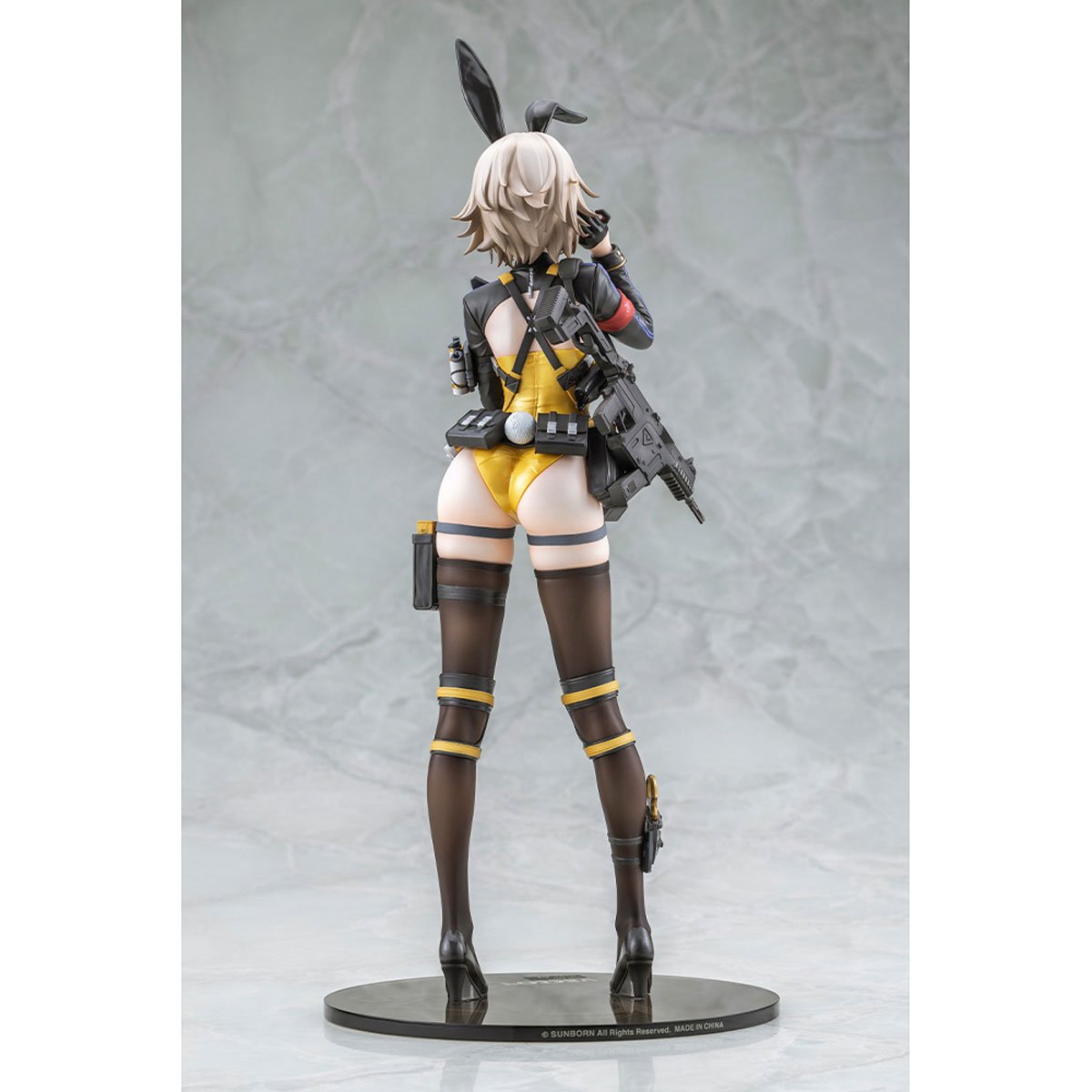 Girls' Frontline 2: Exilium Vector (Molotov Bunny Version) 1:7 Scale Statue — full rear view on display base
