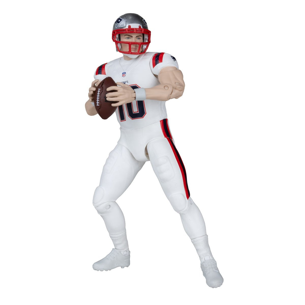 NFL McFarlane's SportsPicks Wave 2 New England Patriots Drake Maye 6-Inch Action Figure — Drake Maye Patriots SportsPicks Wave 2 figure, football passing pose