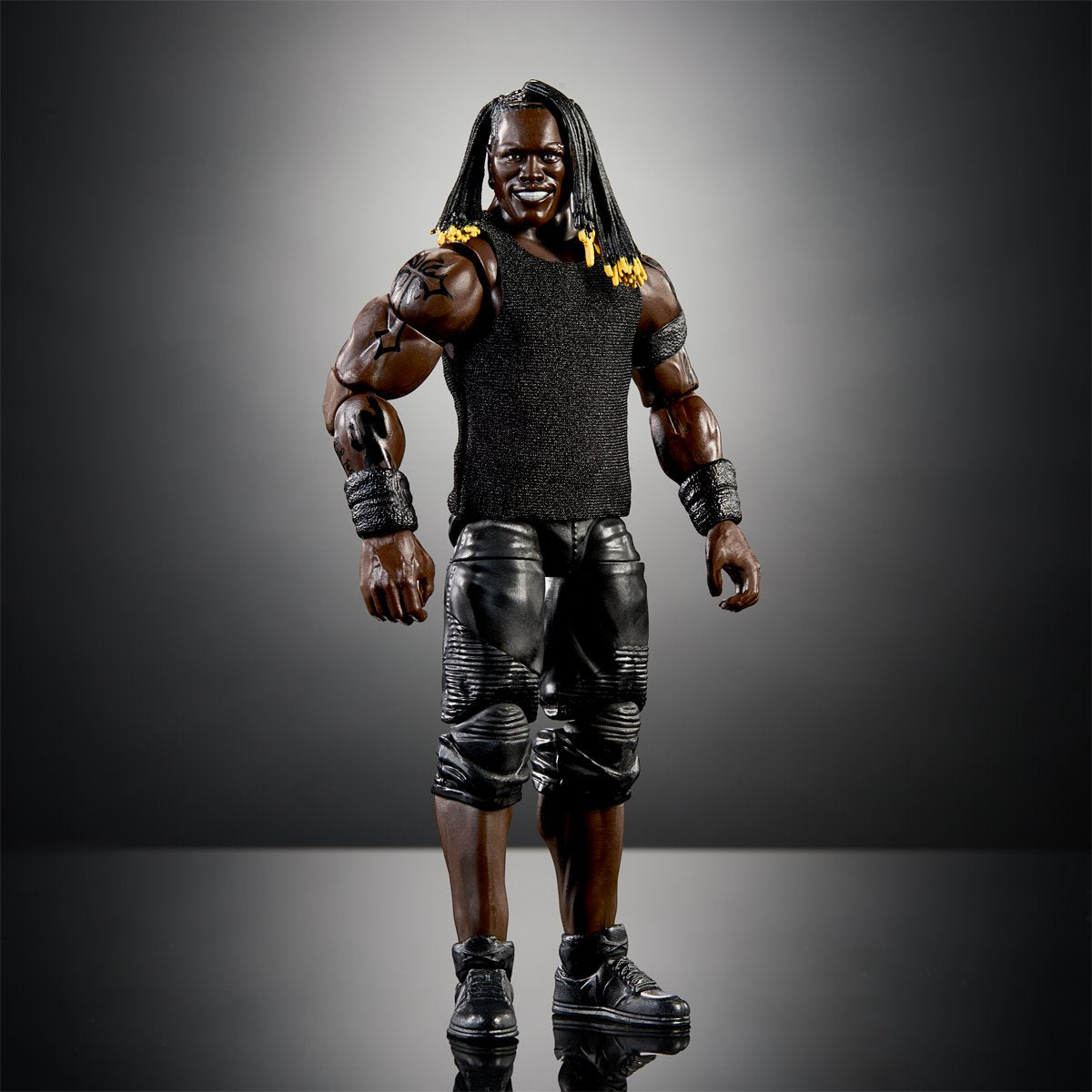 WWE Elite Collection Series 128 Ron Killings Action Figure — Ron Killings WWE Elite Series 128 figure, alternate long-hair head