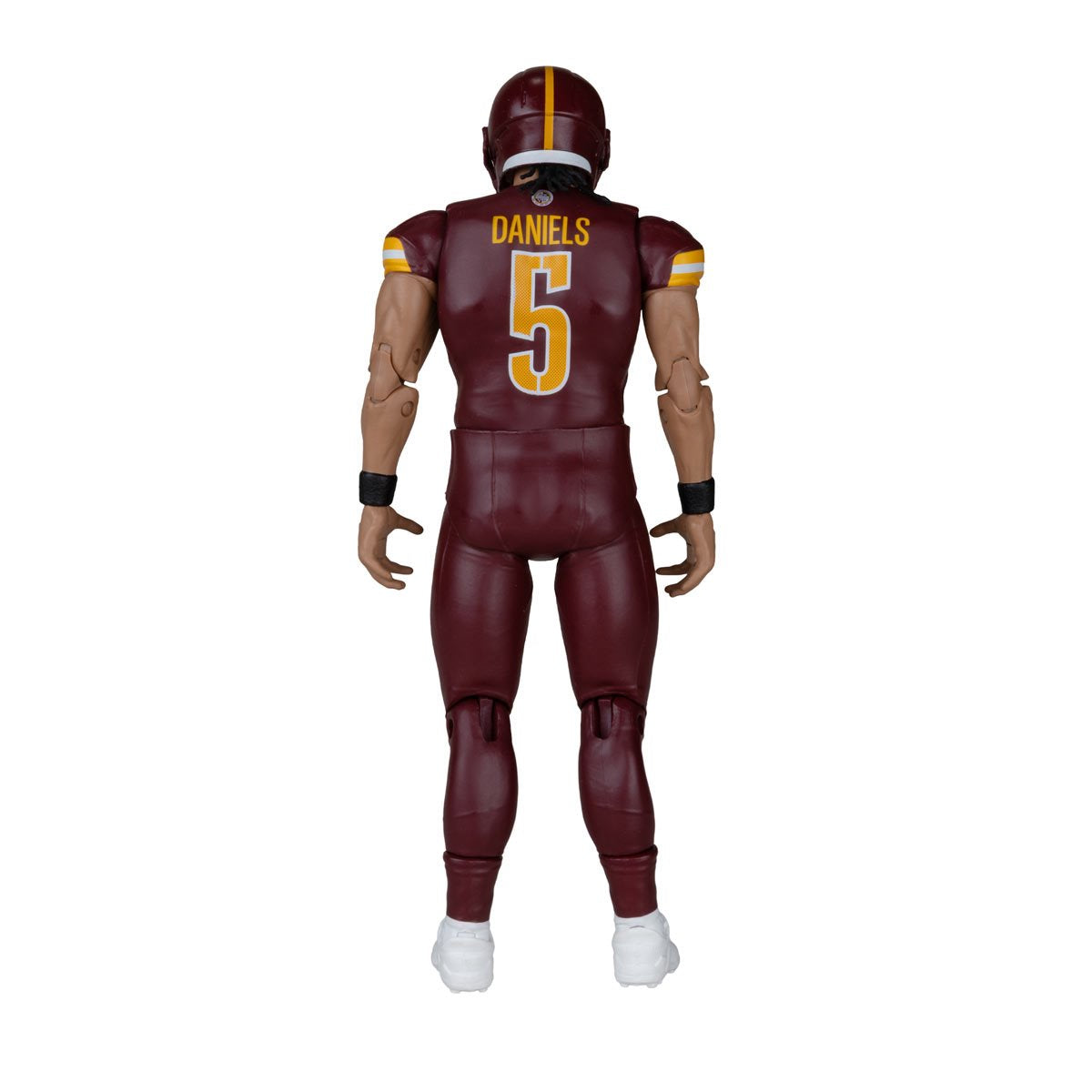 NFL McFarlane's SportsPicks Wave 2 Washington Commanders Jayden Daniels 6-Inch Action Figure — Jayden Daniels Commanders SportsPicks Wave 2 figure, rear view