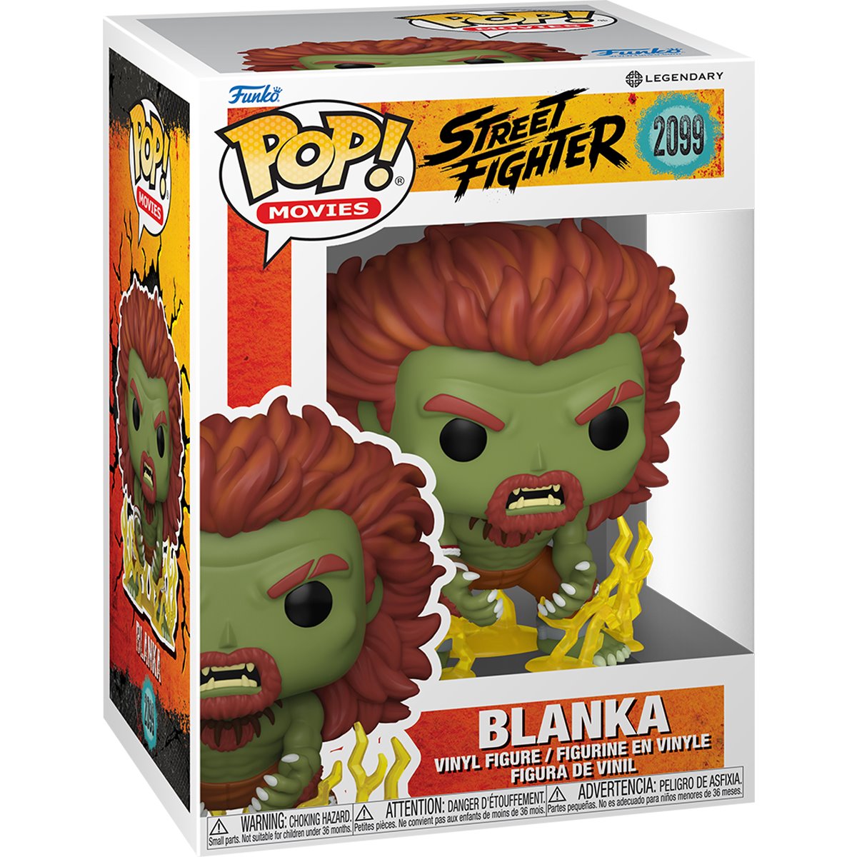 Street Fighter Movie (2026) Blanka Funko Pop! Vinyl Figure #2099 — window-box packaging view