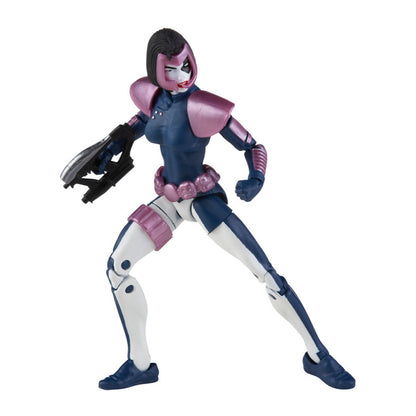 X-Force Marvel Legends Rictor, Domino, and Cannonball 6-Inch Action Figures 3-Pack — included Domino in wide stance with blaster