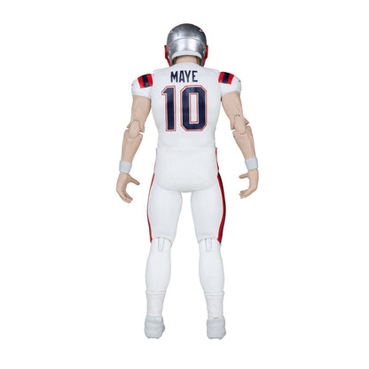 NFL McFarlane's SportsPicks Wave 2 New England Patriots Drake Maye 6-Inch Action Figure — Drake Maye Patriots SportsPicks Wave 2 figure, rear view