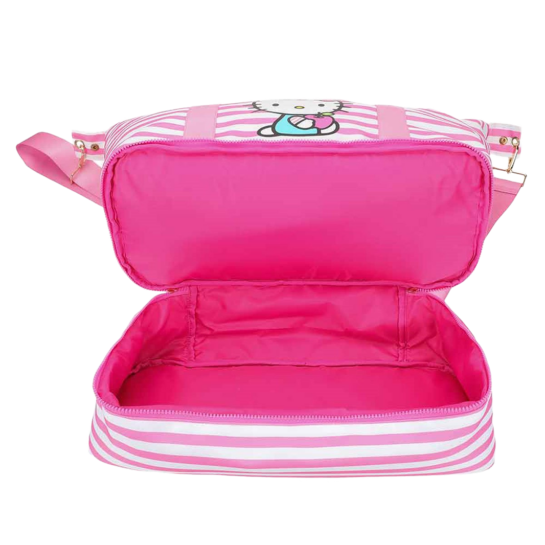 Hello Kitty Striped Duffle Travel Bag