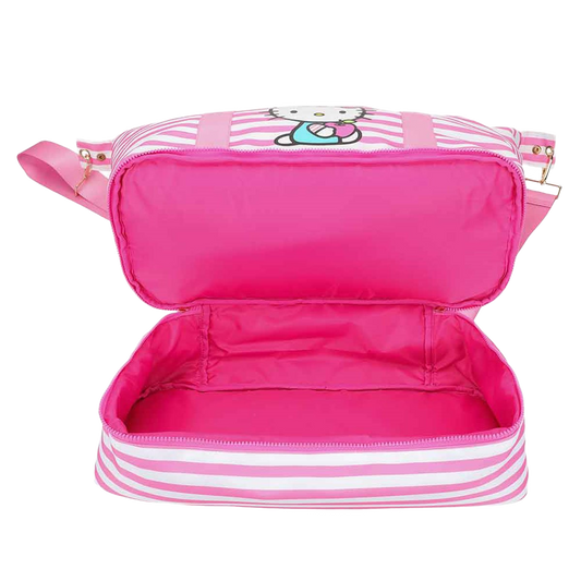 Hello Kitty Striped Duffle Travel Bag