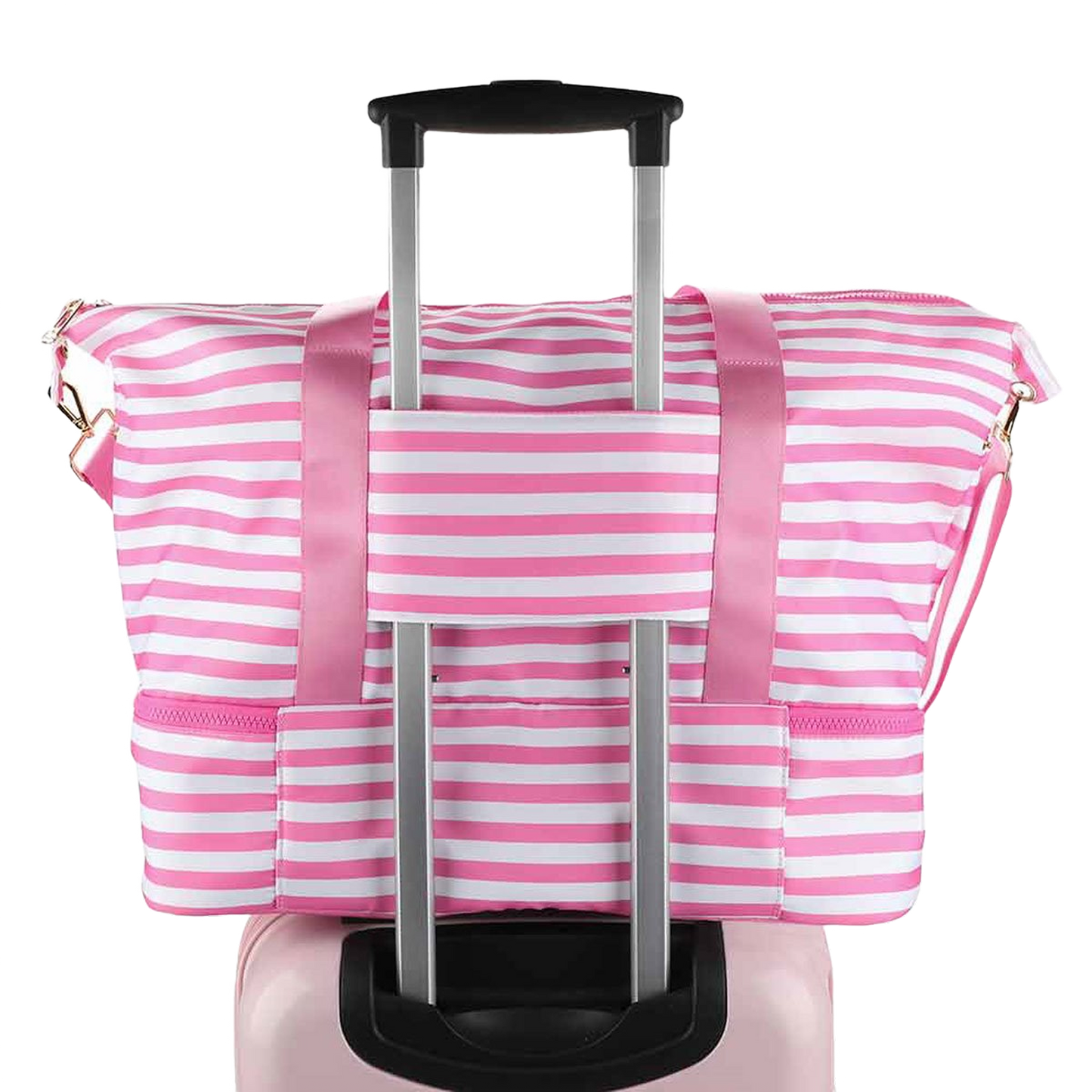 Hello Kitty Striped Duffle Travel Bag