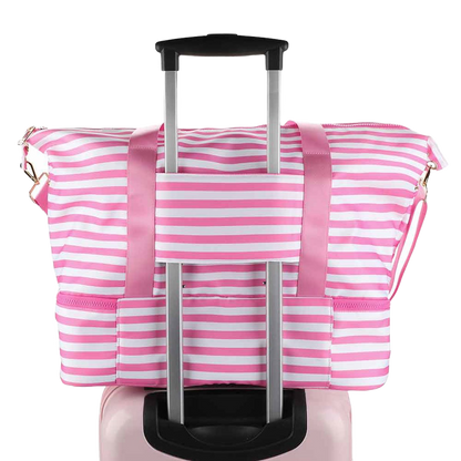 Hello Kitty Striped Duffle Travel Bag