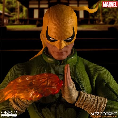 Iron Fist One:12 Collective Action Figure - ReRun — masked portrait with chi fist effect